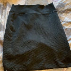 Black pencil skirt